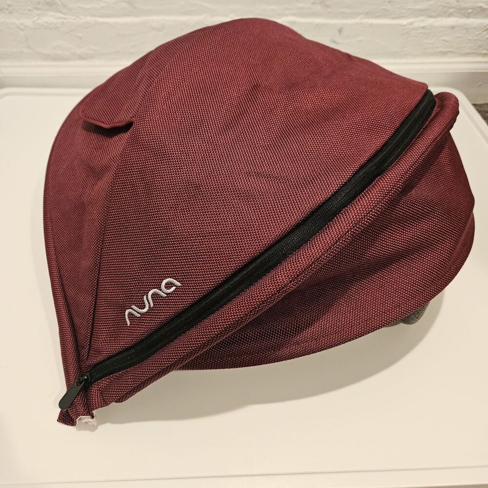 Nuna Pipa Infant Car Seat Canopy Shade Replacement Part Burgundy Red Cranberry